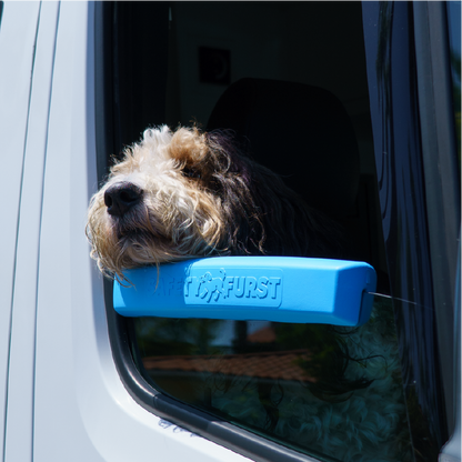 The Whiffie Cushion™ — Patent-Pending Car Window Chin Rest For Dogs